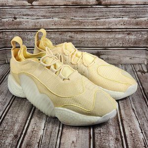 ADIDAS CRAZY BYW 2 II Mens 13 Low Top Easy Yellow Athletic Shoes Sneakers BD8002